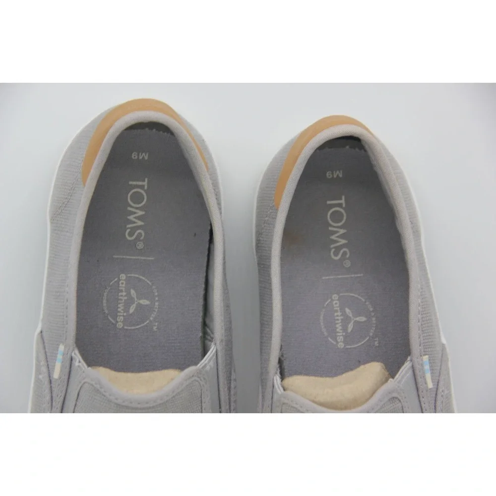 Toms Earthwise Men's Gray Size 9 Slip On Loafers